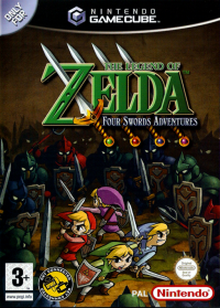 Zelda Four Swords Adventures PAL Gamecube PAL box art